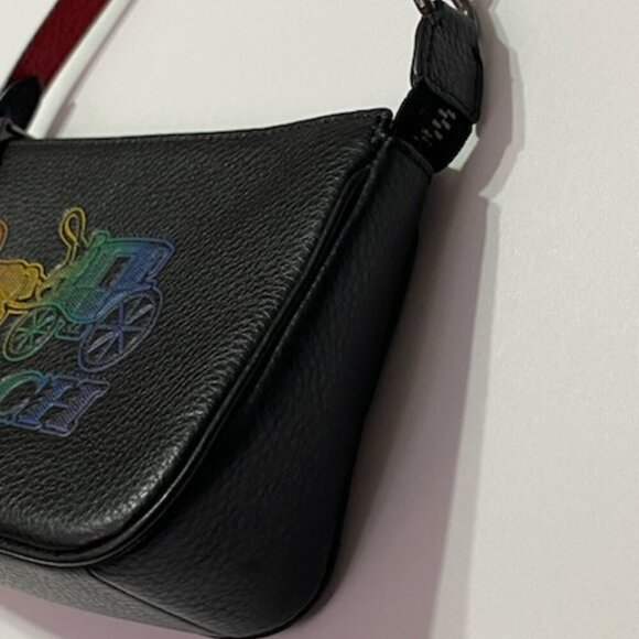 NWT COACH Nolita 19 Embossed Rainbow Horse & Carriage Ombre Brand New Great Gift - Picture 7 of 10
